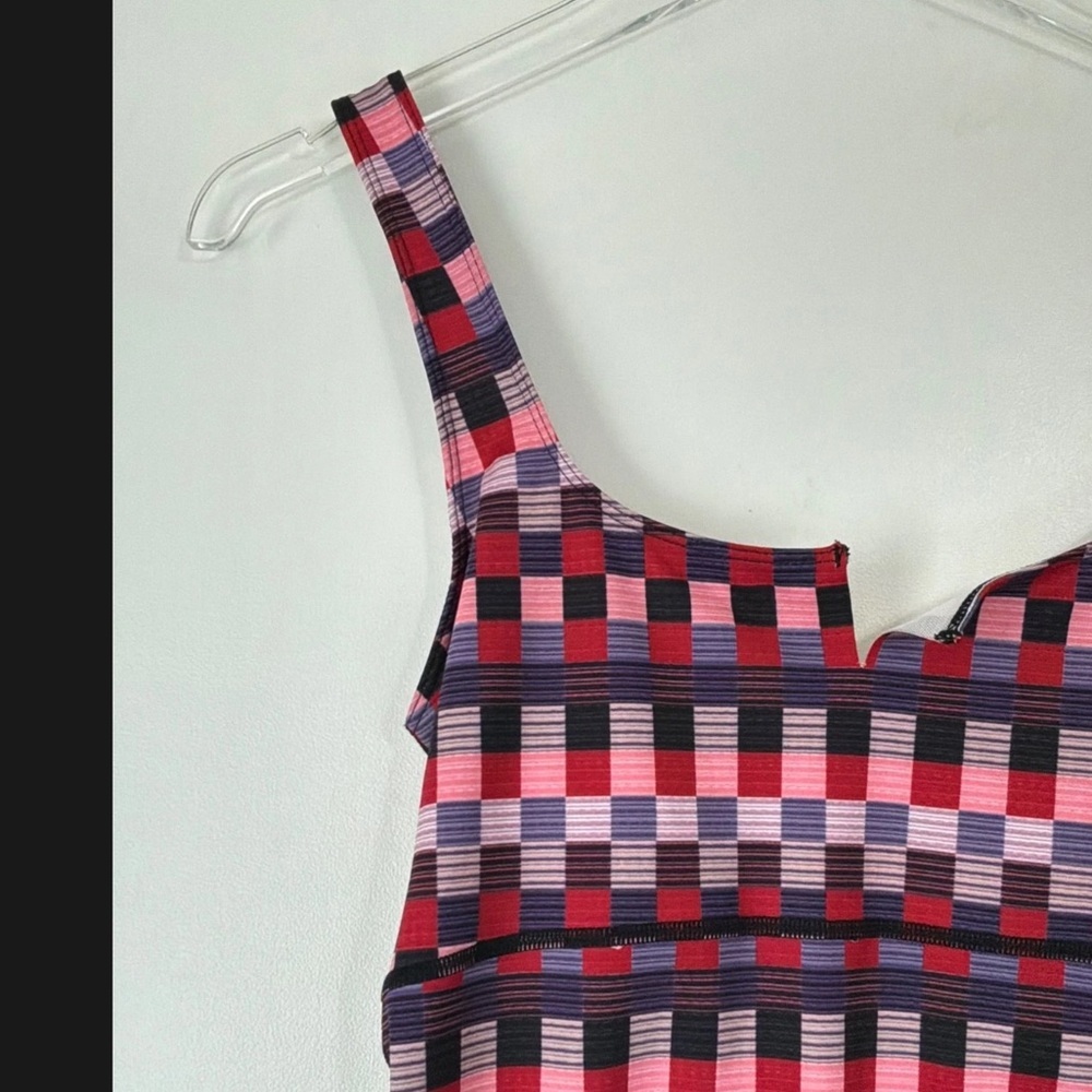 FP Movement by Free People Pink & Black Checkered Stretch Jumpsuit - Picture 5 of 10